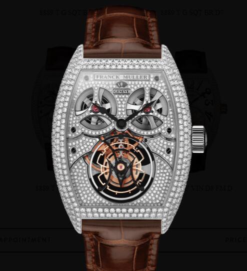 Franck Muller Giga Tourbillon Replica Watches for sale Cheap Price 8889 T G D8 MVT D OG